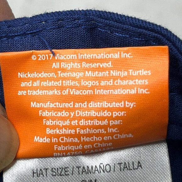 Nickelodeon Teenage Mutant Ninja Turtles Hat Cap Youth Blue Green Snap‎ Back - Picture 7 of 8
